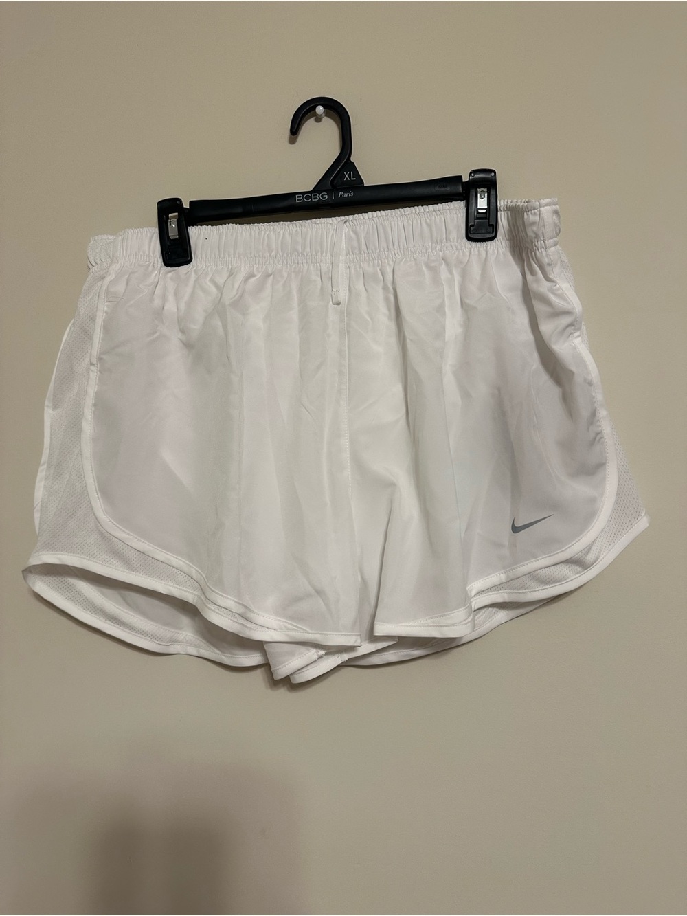 NEW Nike Womens Tempo Brief Lined Running Shorts White XL